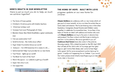 Homes of Hope Newsletter – The Summer Edition 2021